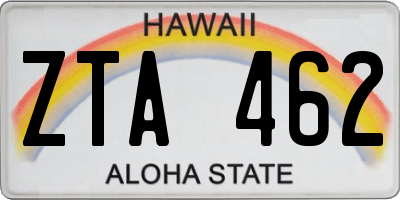 HI license plate ZTA462