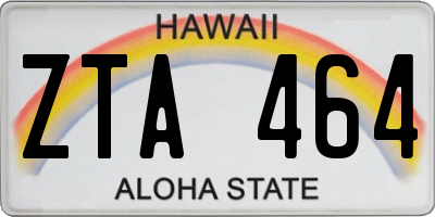 HI license plate ZTA464