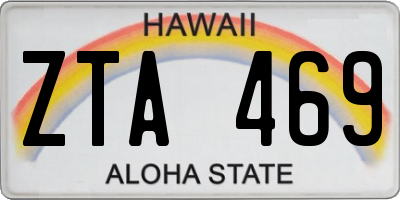HI license plate ZTA469