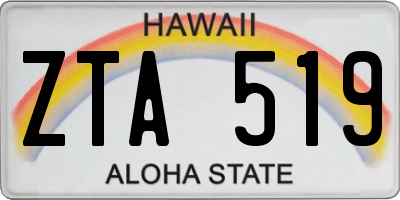 HI license plate ZTA519