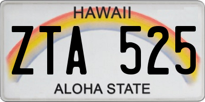 HI license plate ZTA525