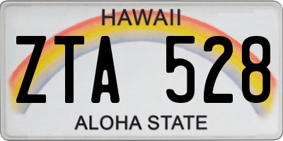 HI license plate ZTA528