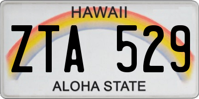 HI license plate ZTA529