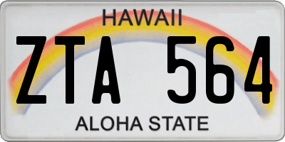HI license plate ZTA564