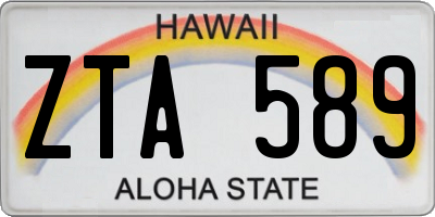 HI license plate ZTA589