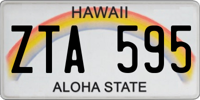 HI license plate ZTA595