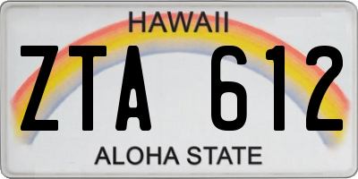 HI license plate ZTA612