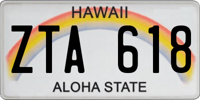 HI license plate ZTA618