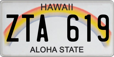 HI license plate ZTA619