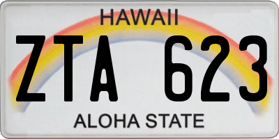 HI license plate ZTA623