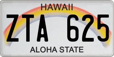 HI license plate ZTA625