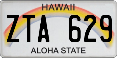 HI license plate ZTA629