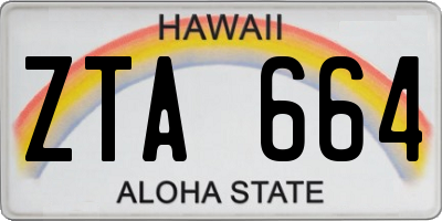 HI license plate ZTA664
