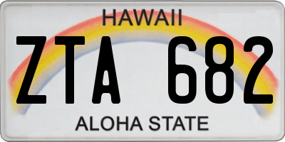 HI license plate ZTA682