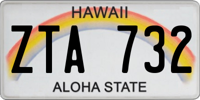 HI license plate ZTA732