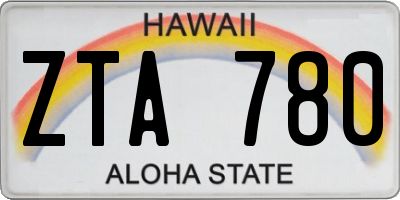 HI license plate ZTA780