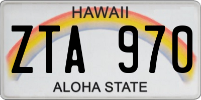 HI license plate ZTA970