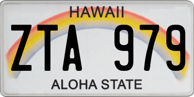 HI license plate ZTA979