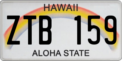 HI license plate ZTB159
