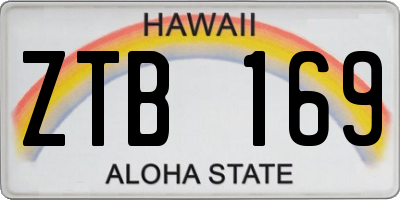 HI license plate ZTB169
