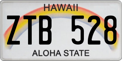 HI license plate ZTB528