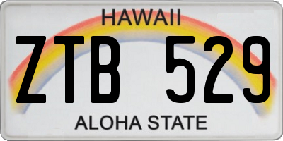 HI license plate ZTB529