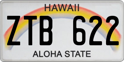 HI license plate ZTB622
