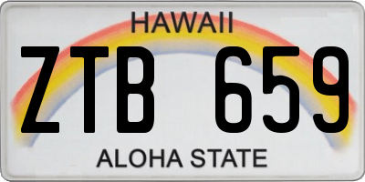 HI license plate ZTB659