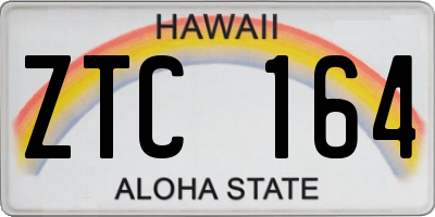 HI license plate ZTC164
