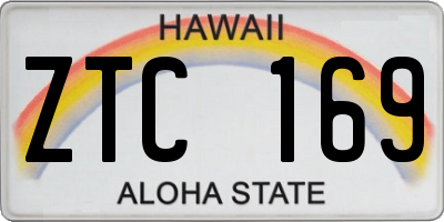 HI license plate ZTC169