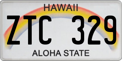 HI license plate ZTC329