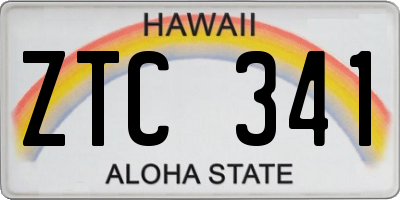 HI license plate ZTC341