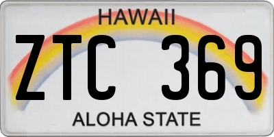 HI license plate ZTC369