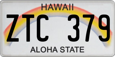 HI license plate ZTC379