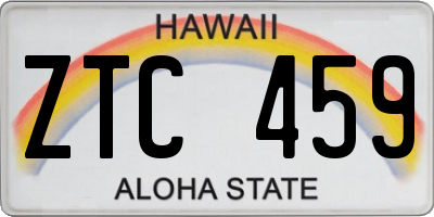 HI license plate ZTC459