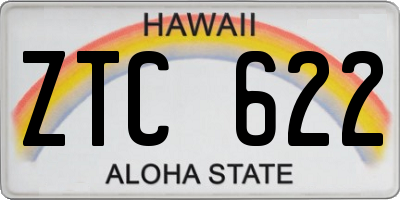 HI license plate ZTC622