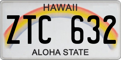 HI license plate ZTC632
