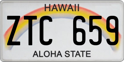 HI license plate ZTC659