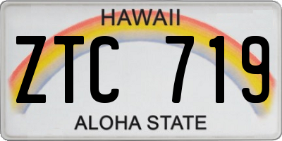 HI license plate ZTC719