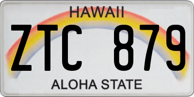 HI license plate ZTC879