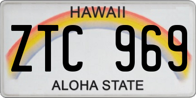HI license plate ZTC969