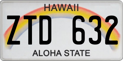 HI license plate ZTD632