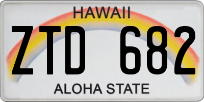 HI license plate ZTD682
