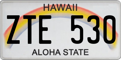 HI license plate ZTE530