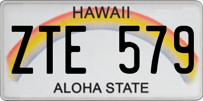 HI license plate ZTE579