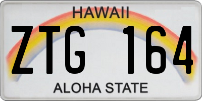 HI license plate ZTG164