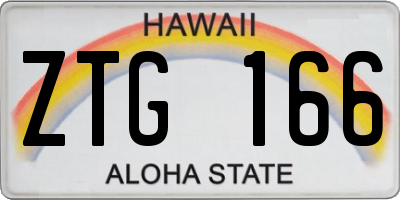 HI license plate ZTG166