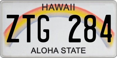 HI license plate ZTG284