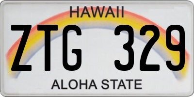 HI license plate ZTG329