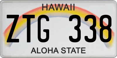 HI license plate ZTG338